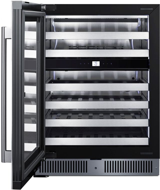 Summit® 24" Stainless Steel Built-In Wine Cooler-3