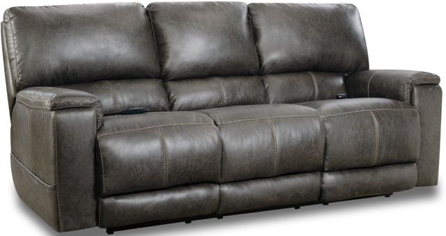 HomeStretch Dark Gray Power Reclining Sofa-0