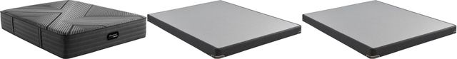 Beautyrest Black® Hybrid LX-Class Tight Top Plush King Mattress and Low Profile Foundation-1