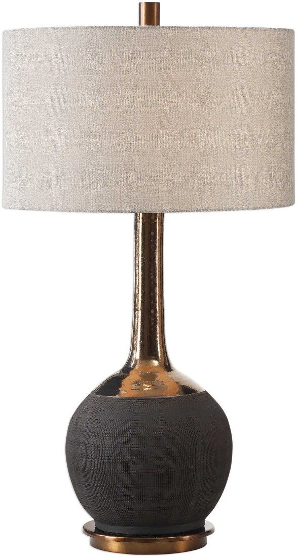 Uttermost® Arnav Matte Black Table Lamp-0