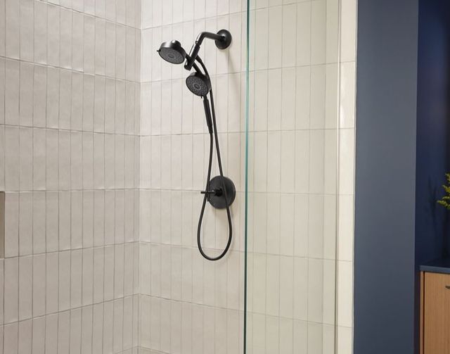 KOHLER® Purist® Matte Black 2.5 GPM 2-in-1 Multifunction Shower Combo Kit-2