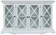 Jofran Inc. Carrington Brushed White Small Breakfront Cabinet-2