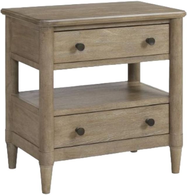 Bernards Citrus Heights Sand Open Nightstand-0