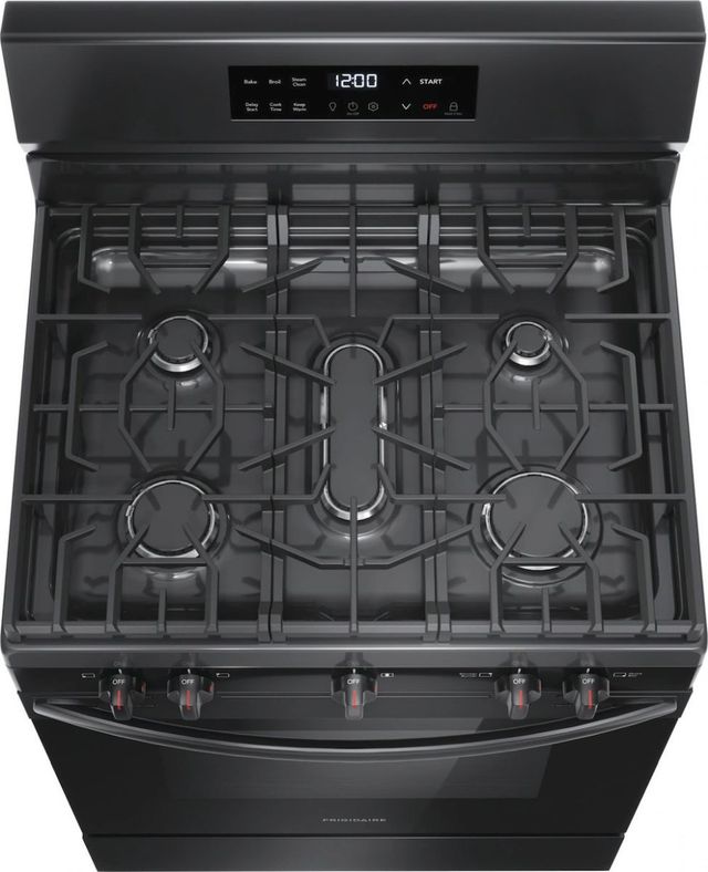 Frigidaire® 30" Black Freestanding Gas Range-2