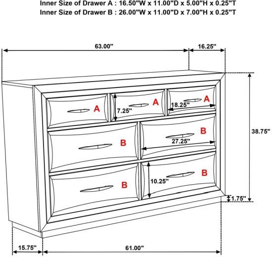Coaster® Atlas 4-Piece Dark Oak California King Panel Bedroom Set-3
