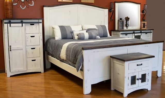 American Wholesale Furniture Mesh Nero 5-Piece White Bedroom Set-0