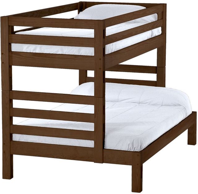 Crate Designs™ Furniture Brindle Twin XL/Full XL Ladder End Cutaway Bunk Bed-0