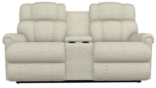 La-Z-Boy® Pinnacle Antique Power Wall Reclining Loveseat with Headrest and Console-1