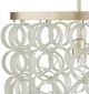 Currey & Company Windsong Contemporary Silver Leaf/Opaque White Semi-Flush Lighting-3