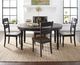 Jofran Inc. Madison County Brown Round to Oval Dining Table with Vintage Black Base-1