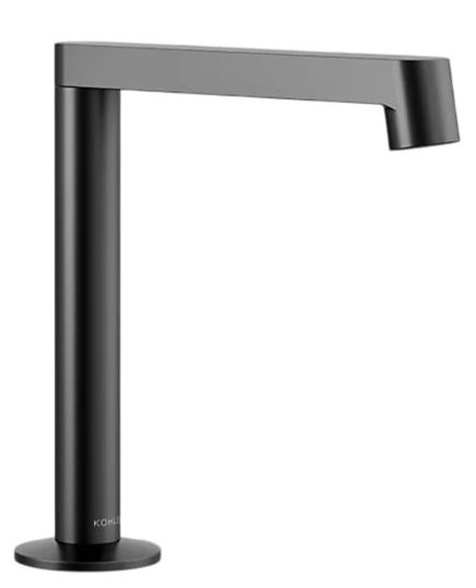 KOHLER® Components® Matte Black Bathroom Sink Faucet Spout with Row Design-0