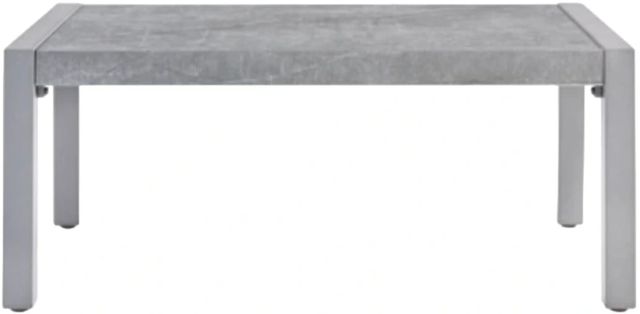 Signature Design by Ashley® Hurley Park Gray Aluminum/Stone Outdoor Cocktail Table-1
