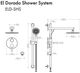 ZLINE El Dorado Chrome Shower System-4