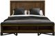 International Furniture Direct Walnut Reddish Brown Eastern King Panel Bed-0