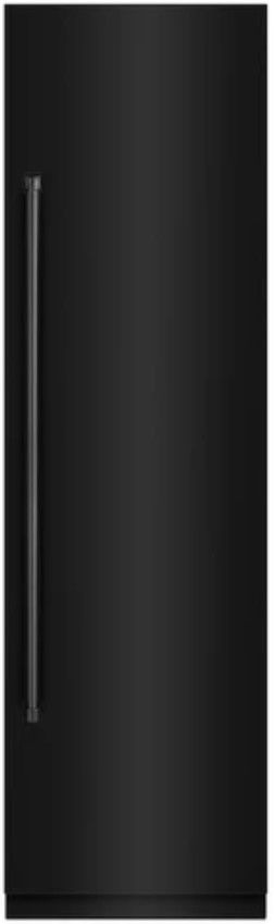ZLINE 24" 12.5 Cu. Ft. Black Stainless Column Refrigerator Steel with Graphite Gray Interior-0