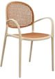 Moe's Home Collection Soren 2-Piece White Iron/Polypropylene Outdoor Dining Chair Set-4