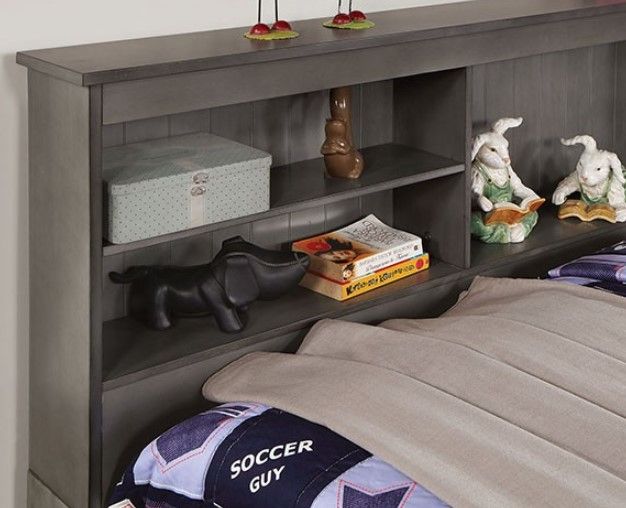 Furniture of America® Tibalt Dark Gray Twin Daybed with Trundle-1