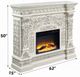 ACME Furniture Vanaheim Antique White Fireplace-2