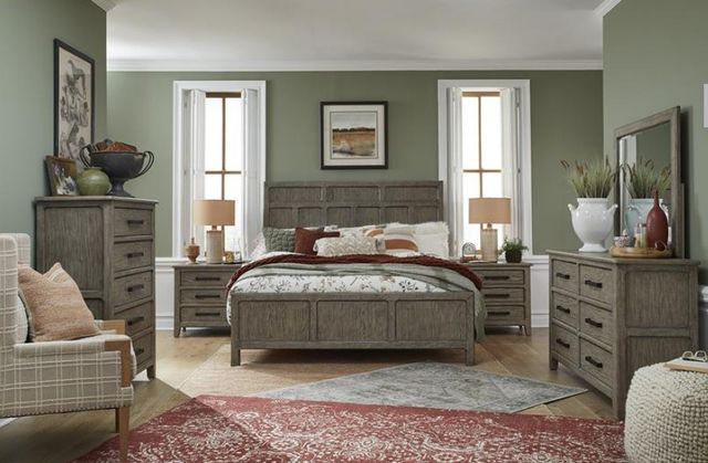 Magnussen Home® Claremont Smokey Taupe California King Panel Bed-1