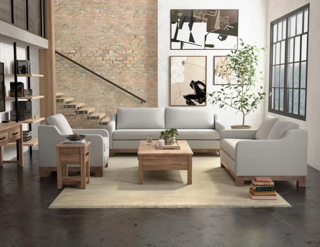 International Furniture Direct Samba Oyster Sofa-2