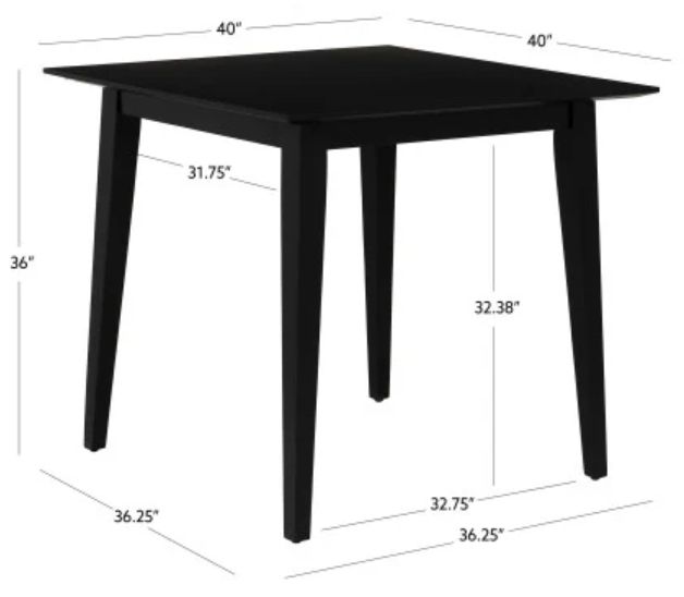 Powell® Cosgrove Black Counter Table-2