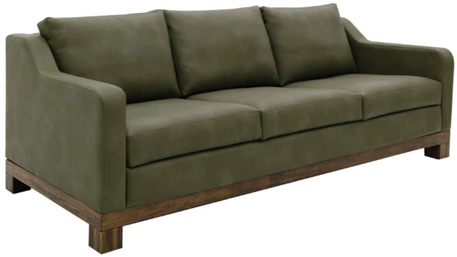 International Furniture Direct Natural Teca Olive Sofa-0