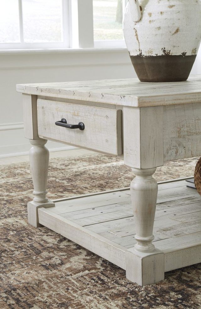 Signature Design by Ashley® Shawnalore Whitewash Coffee Table-3