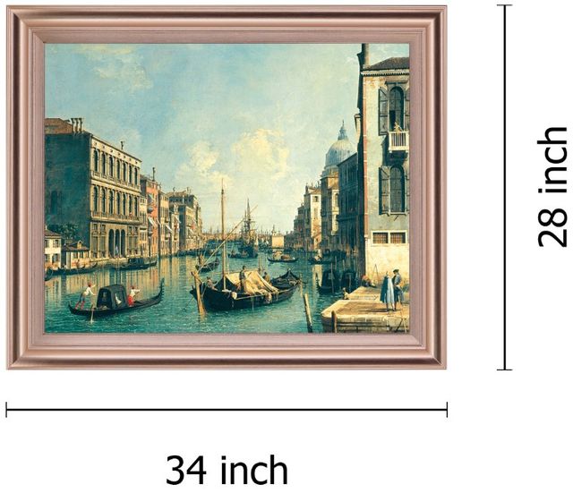 Classy Living Canal Serenity Scene Wall Art-1