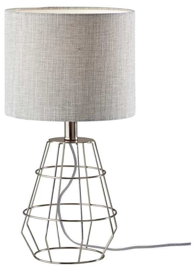 Adesso® Victor Brushed Steel Table Lamp-0