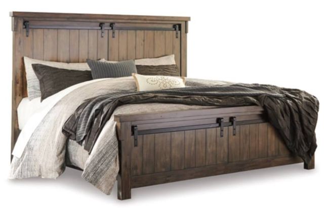 Signature Design by Ashley® Lakeleigh 5-Piece Brown King Panel Bed Set-1
