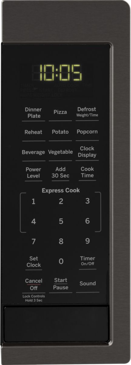 GE® 0.9 Cu. Ft. Black Stainless Steel Countertop Microwave-3