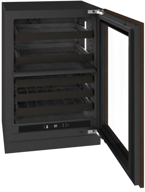 U-Line® Seamless Collection 24" 4.9 Cu. Ft. Panel Ready Dual-Zone Beverage Center with Glass Door-3