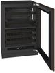 U-Line® Seamless Collection 24" 4.9 Cu. Ft. Panel Ready Dual-Zone Beverage Center with Glass Door-3
