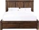 Modus Furniture Meadow Brick Brown Full Storage Panel Bed-2