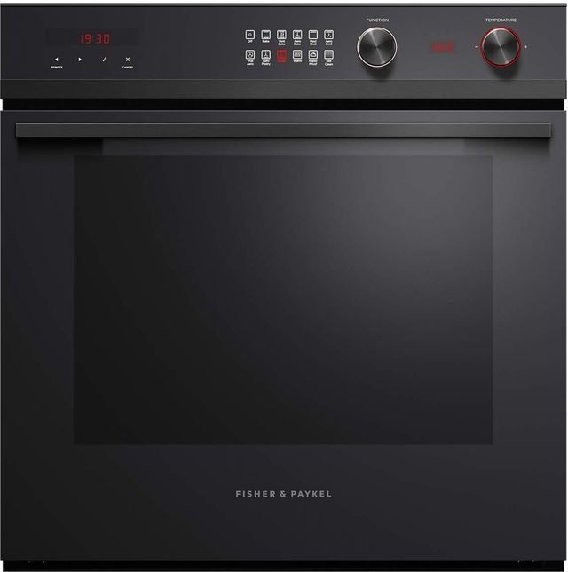 Fisher & Paykel Series 9 24" Black Electric Built In Single Oven