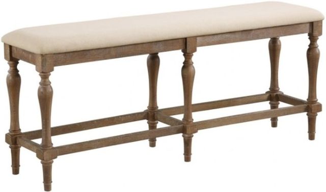Winners Only® Augusta Rustic Brown/Vanilla Bench-0