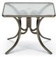 Telescope Casual Glass Top 36" Square Dining Table with Hole-0