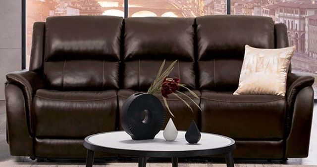 Furniture of America® Gorgius Espresso Power Reclining Sofa-0