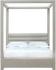Modus Furniture Virgil Rockford Turtle Dove Full Upholstered Canopy Bed-2