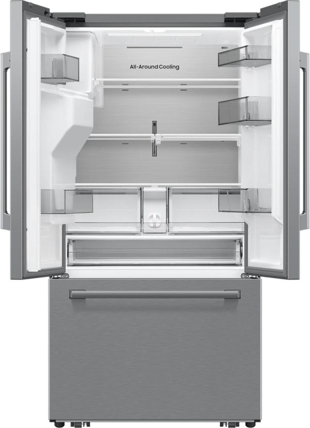 Samsung Bespoke AI 36'' 23.5 Cu. Ft. Fingerprint Resistant Stainless Steel Counter Depth French Door Refrigerator-1