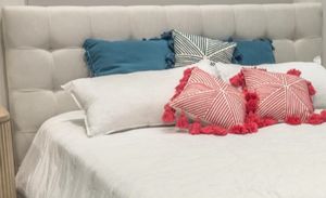 Steve Silver Co. Willa White Queen Upholstered Headboard