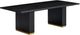 TOV Furniture Chelsea Black 96" Rectangular Dining Table-0