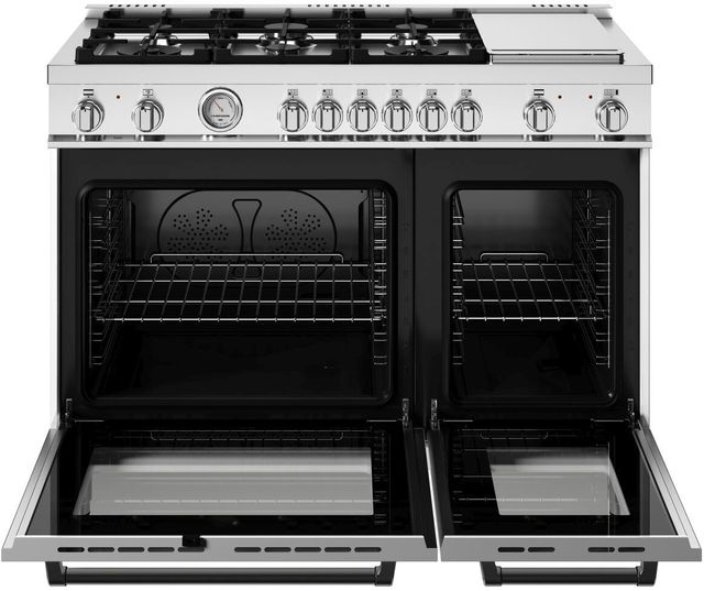 Bertazzoni Master Series 48" Bianco Matt Pro Style Dual Fuel Range-1