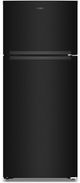 Whirlpool® 28" 17.61 Cu. Ft. Black Top Freezer Refrigerator with Total Coverage Cooling-0