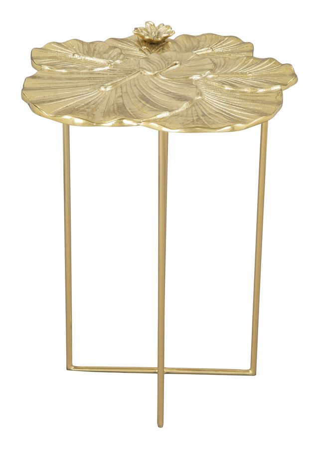 Zuo® Modern Lotus Gold Side Table-1