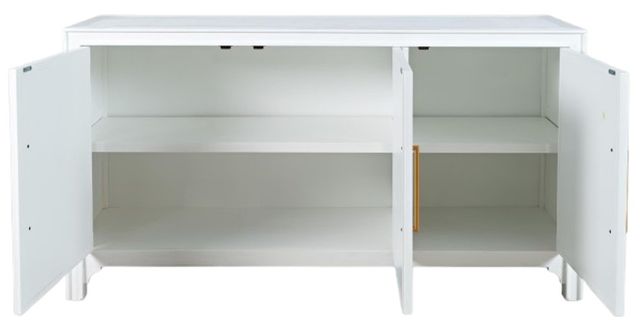 Jofran Inc. Gramercy Blanc 3-Door Accent Cabinet-3