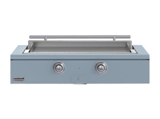 Caliber™ Rockwell Social 48" Bluestone Built-In Natural Gas Outdoor Griddle with Stainless Steel Hardware-0