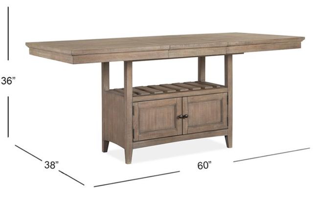 Magnussen Home® Paxton Place Dovetail Gray 60" Counter Height Table-1