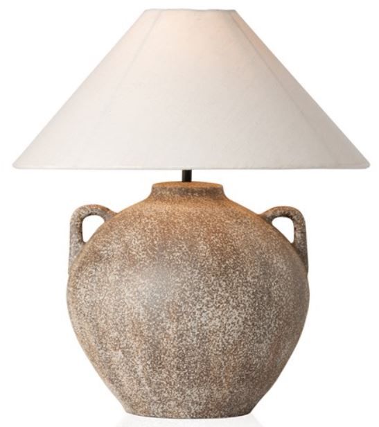 Four Hands Mays Vintage Brown Ceramic Table Lamp Big Sandy