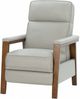 BarcaLounger® Ashland Corbett Chromium Leather Manual Recliner-4
